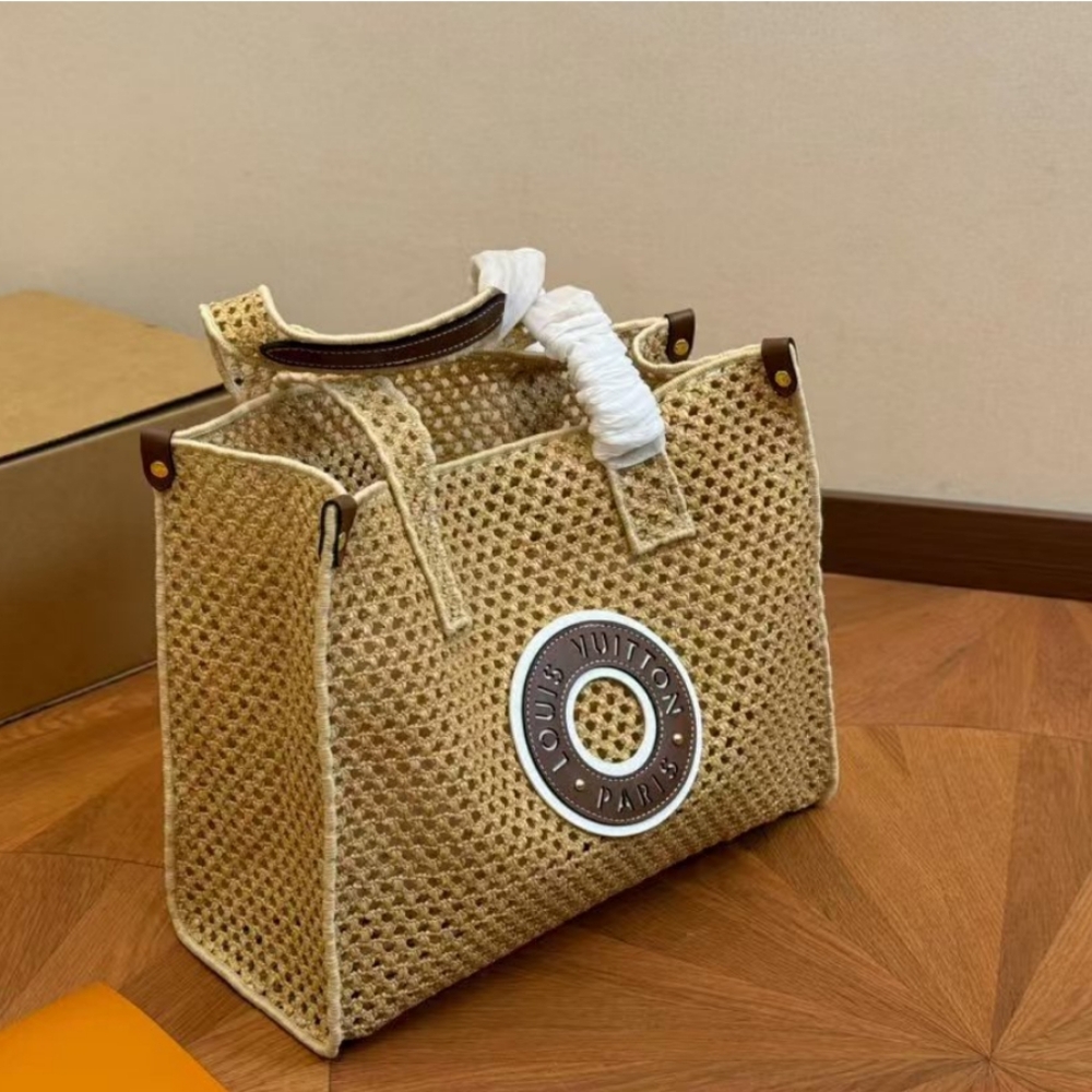 Louis Vuitton hand woven bag